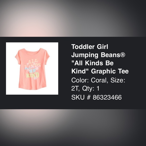 Toddler Girl
Jumping Beans®
"All Kinds Be
Kind" Graphic Tee - Picture 3 of 3